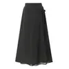 AliExpress Amazon Transfronteiriço Plus Size Moda Feminina Verão Solto Chiffon Calça Saia Calça Saia Capri