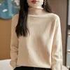 Top de terciopelo Andy, Capa base, Suéter de punto grueso para mujer, Suéter de cuello alto, Suéter holgado de invierno, Otoño e invierno