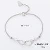 Kenjay Folheado a Cobre Cristal Zircônia Incrustado Ouro Real Pulseira da Sorte Temperamento Geométrico Simples Japonês e Coreano Feminino Cabo
