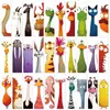 Marcadores Qiyu 30 Piezas de Marcadores de Animales Divertidos, Tarjetas Originales Simples Dibujadas a Mano para Decoración de Estudiantes y Anotaciones de Lectura para Diarios