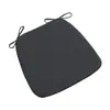 Cojín para silla de comedor en forma de herradura estilo chino, adecuado para todas las estaciones, hecho de algodón y lino, antideslizante, color liso, extraíble y lavable, para uso en el hogar y restaurantes