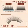 Extensiones de Pestañas Postizas Estilo Zorro Tipo Lc, Ángulo Amplio Estilo Conejo, Estilo Chino Manga Camelia Raíz No Desprendible, Exclusivo para Salones de Belleza de Pestañas