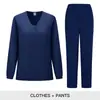 Ropa de Trabajo para Hombre y Mujer de Manga Larga para Comercio Exterior Transfronterizo, Ropa para Lavar a Mano, Ropa de Confinamiento para Doctores y Enfermeras, Ropa de Trabajo para Consultorios Dentales y Salones de Belleza