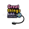 Novos acessórios para namoradas Tubo de sucção Manga Tampa de sucção Silicone Plugue de poeira Bonito Anime Party Straw Decoration Produtos transfronteiriços
