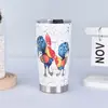 Taza de coche de impresión 3D de 20 oz con logotipo personalizado, taza térmica creativa de acero inoxidable 304, taza de cerveza para coche