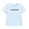 Nueva Camiseta Casual de Algodón para Mujer 2024 Cuello Redondo Transpirable Holgada Moda Versátil Deportiva Running Manga Corta