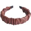 Diadema de Cuero Plegada Corea del Sur Dongdaemun Retro Cyber Popular de Ala Ancha Simple para Recoger el Cabello Presión en la Parte Superior del Cráneo Accesorios para el Cabello