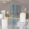 Caja de almacenamiento para cepillos de dientes de viaje, taza para hacer gárgaras, eléctrica, portátil, para cepillarse los dientes, ideal para suministros turísticos.