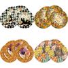 Manteles Individuales de Lino Más Vendidos en Amazon Decoración Redonda de Otoño para Acción de Gracias Venta Directa de Fábrica de Impresión de Lino para Mesa de Cocina