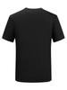 Camiseta de terciopelo con perforación en caliente de la estación europea para hombre, de manga corta, con cabeza de tigre, de algodón puro, para hombre, de talla grande, de media manga.