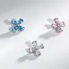 Brincos de Botão Planos Super Brilhantes em Formato de Flor de Liga de Titânio, Piercings Labiais, Piercings de Cartilagem Auricular, Cabeças de Reposição para Acessórios de Piercing, Venda Direta do Fabricante