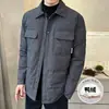La chaqueta de plumón para hombre Tangkezher se puede usar como prenda exterior, ropa de invierno para hombre, resistente al frío, con cuello de solapa, adecuada para uso formal y casual, chaqueta versátil para hombres jóvenes