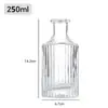 Adornos de Vidrio al por Mayor, Botellas de Fragancia de Ratán, Estilo Sencillo, Transparente, Botellas Artísticas con Relieve para Aromaterapia, Difusor sin Llama