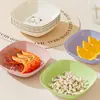 Cenicero de Hueso Color Crema Personalizado para Uso Doméstico en la Sala de Estar, Plato Pequeño Lindo, Cenicero Resistente a la Rotura, Plato para Bocadillos, Plato para Postres