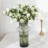 Flor Falsa de Rosa Hidratante de Rama Única Decoración Nórdica para el Hogar Arreglo de Flores Falsas Floyd Rose Venta al por Mayor