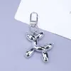 Llavero de Perro Globo Iridiscente Estilo Ins Creativo Dibujos Animados Aleación Colgante Colorido Accesorios para Joyería DIY Gancho para Bolsos