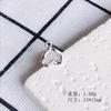 DIY aleación galvanoplastia accesorios de joyería al por mayor amor simple incrustado circón perla pendientes pendientes colgante de joyería