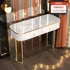 Penteadeira de luxo pequena, conjunto de mesa de maquiagem estilo princesa nórdico moderno simples para quarto