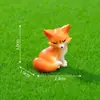 Micro-paisaje Lindas Figuras de Familia de Zorros Pequeños Kawaii Partículas Jardinería Paisajismo DIY Accesorios Decorativos Adornos Mini