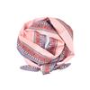 Verão Novo Estilo Francês Retrô Padrão de Xadrez Pequeno com Borda Estampada Camada Dupla Longo Chanfrado Lenço Pequeno Lenço de Seda Faixa de Cabelo