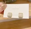 Pendientes de Diseño Exclusivo para Mujer, Pendientes de Moda Coreana, Clips para Orejas de Lujo Ligero, Pendientes de Perlas, Elementos Geométricos