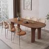Mesa de Ilha de Madeira Maciça Nórdica Apartamento Pequeno Parede de Semicírculo Sala de Estar Mesa Longa Mesa de Jantar de Escritório Mesa de Jantar Integrada