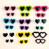 Accesorios para carcasas de teléfonos móviles material de decoración DIY accesorios para mascotas DIY dibujos animados DIY corazón gafas pequeñas