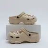 Zapatos con plataforma y agujeros para aumentar la altura para mujer 2026 Nuevo Verano Exterior Playa Antideslizantes Punta Cerrada Sandalias con Sensación Suave para Mujer
