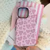 Funda de Teléfono Personalizada Rosa con Estampado de Corazones y Diseño Dulce, Anti-Caídas, Resistente al Desgaste, Protección Completa de Bordes, Compatible con Múltiples Modelos de Apple