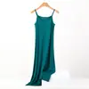 Talla Grande Gordo mm 100kg Modal Camisola Interior de Pijama Suelta Larga Anti-Exposición Falda Interior para Mujer