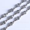 Ponto de venda quente liga corrente jaqueta suspensório corrente decorativa 8mm strass corrente DIY costurado à mão cinto broca corrente