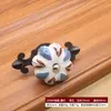 Puxador Cerâmico Mediterrâneo para Portas de Armário Estilo Rústico, Puxador Único para Gaveta Estilo Chinês, Puxador Artístico para Portas de Guarda-Roupa e Armário, Venda Direta da Fábrica