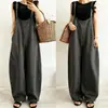 Mono de tirantes ancho de estilo japonés casual y minimalista de 5 colores para comercio exterior, nuevo mono de una pieza de color liso de ajuste holgado para primavera/verano