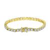 Mecanismo de Cierre Cadena Pulsera de Plata S925 Fila Única Circonita Diamante Artificial Pulsera Venta Directa de Fábrica