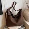 Bolsa de Ombro Estilo Retro Transfronteiriça de Grande Capacidade Bolsa tipo Balde Bolsa Transversal Bolsa Tote Feminina Bolsa de Mão para Compras
