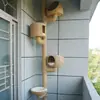 Transformación de Gato Árbol para Gatos Kit de Materiales DIY Marco de Escalada para Gatos Nido para Gatos Tubo de Drenaje Ratán PVC Accesorios de Balcón
