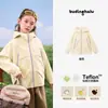 Chaqueta con Capucha Corta para Niña de Color Bloque Macaron Nueva Primavera 2026 Chaqueta Exterior Infantil a Prueba de Tres Cosas