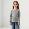 Camiseta Infantil de Manga Longa, Top Versátil de Outono, Camisa para Meninas com Gola Alta Meia, Segunda Pele Antibacteriana Infantil
