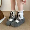 Zapatos para mujer, suaves y elegantes, de punta redonda, con una sola tira y suela esponjosa, adecuados para otoño e invierno, con suelas suaves, diseñados para mujeres embarazadas y que proporcionan calidez.