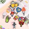 Duo Cool Computador Etiqueta Bordada Sorvete Pirulito Roupas Sapatos e Chapéus Bolsa Acessórios Acessórios Acessórios Patch Adesivos Bordados Pano Adesivos