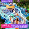 Escorregador Grande de Aço Inoxidável, Equipamento de Playground para Crianças ao Ar Livre, Toldo para Jardim de Infância, Instalação de Rede de Escalada Não Motorizada para Comunidade