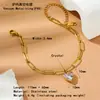 Lote Misto de Pulseiras de Aço Titânio Galvanizado a Vácuo PVD com Acabamento de Luxo, Joias de Aço Inoxidável para Venda Transfronteiriça Que Não Desbotam no Verão, Personalizáveis para Mulheres