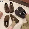 Zapatos de Mujer Cómodos de Cuero Genuino Suela Gruesa Súper Suave Con Terciopelo Cubiertos Completamente Estilo Birkenstock Slip-on Uso Bidireccional Mocasines Casuales