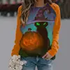 Comércio exterior transfronteiriço suéter de Natal novo gola redonda casual impressão 3D Papai Noel namorados Europa e Estados Unidos quente