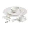 Juego de Cuenco y Plato de Porcelana Blanca Dehua de Fábrica, Cuenco de Arroz de Encaje de Gama Alta, Juego de Vajilla Comercial para Hotel de Una Persona