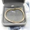 Pulsera popular europea y americana de plata esterlina S925, cuadrada, con circonita y diamantes de imitación, moda transfronteriza, hip hop para chica, joyería de diamantes en fila