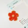 Patches Coloridos de Tecido Crochê Feitos à Mão com Flores de Cinco Pétalas Bordadas, Acessórios para Capa de Celular, Decoração de Caixa, Atacado do Fabricante da Fonte