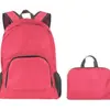 Mochila de Viaje Plegable con Logo Impreso, Bolsa Simple Ultra Ligera de Piel para Viajes al Aire Libre, Mochila de Entrenamiento para Estudiantes Hombres y Mujeres