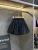 2711 Pantalones Falda Tutú Estilo Verano Nuevo para Niños Blanco Negro Cintura Alta Sueltos Transpirables Pantalones Falda Flor