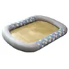 Parche de Dibujos Animados Ovalado Alfombrilla Refrigerante Primavera y Verano Cama para Perro y Gato Transpirable Protector de Cuello Cama para Mascotas para Perros Pequeños y Medianos